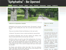 Tablet Screenshot of ephatha.in